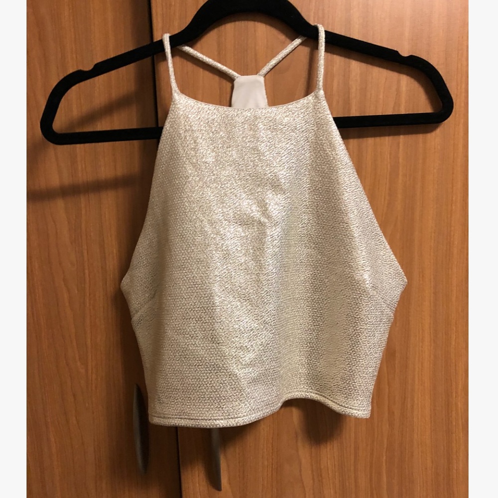 Shiny crop top from forever21 size large